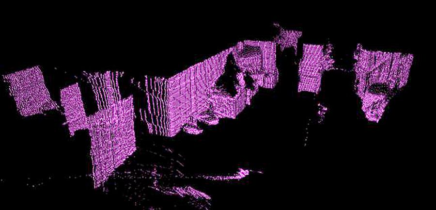 1550nm激光雷達(dá)點云圖