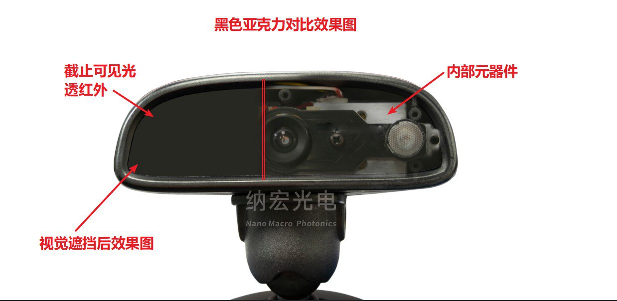 黑色亞克力對(duì)比效果圖